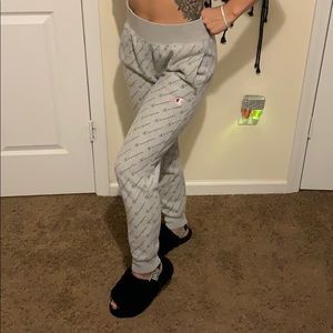 Grey champion sweat pants size small